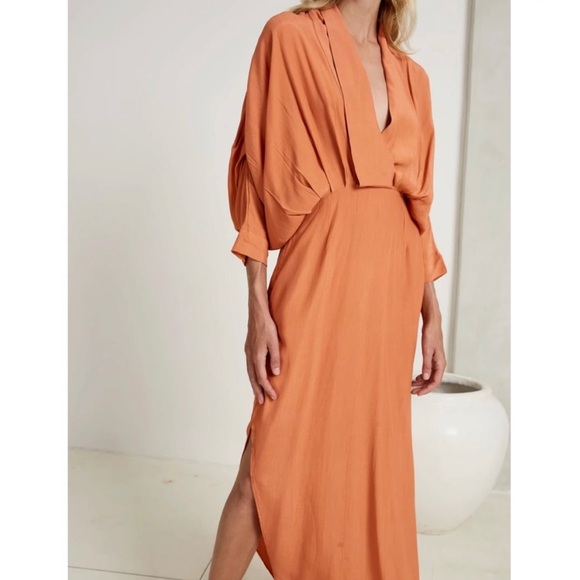 SWF Plunge Midi Dress in Penthouse - Picture 3 of 14